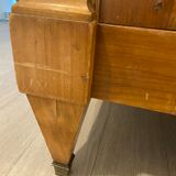 Glass library solid wood