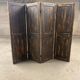 Four-sided screen in patinated solid oak, 1900s period