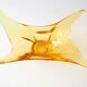 Amber crystal fruit bowl