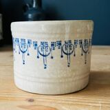 Old earthenware butter dish