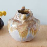 Art Nouveau pitcher in flamed stoneware, 20s