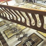 Canapé scandinave 3 places tissu bouclette 1960