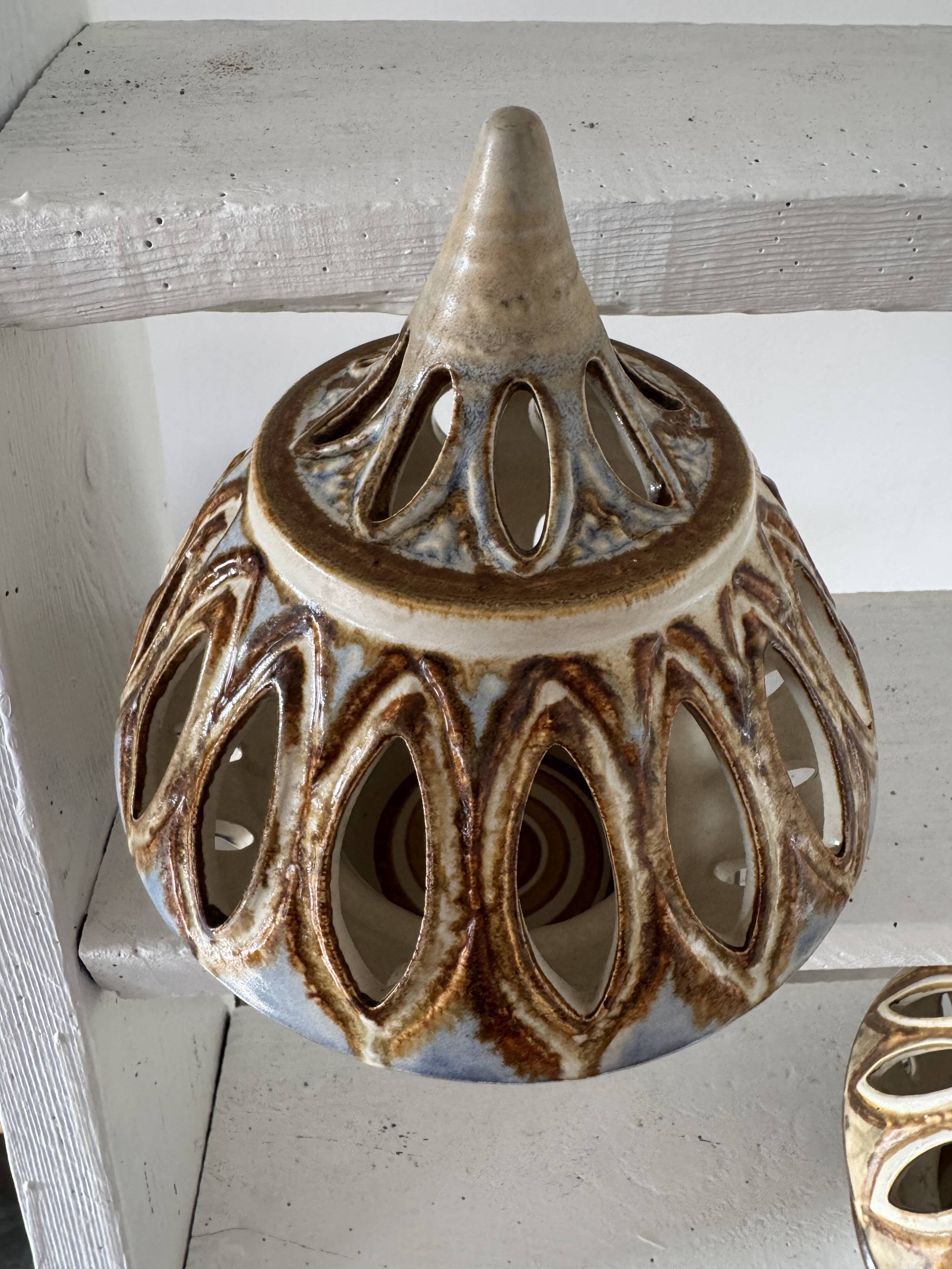 lantern Noomi Backhausen, Søholm Stentøj, Denmark, mid century