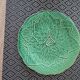Assiette verte feuille de gien france