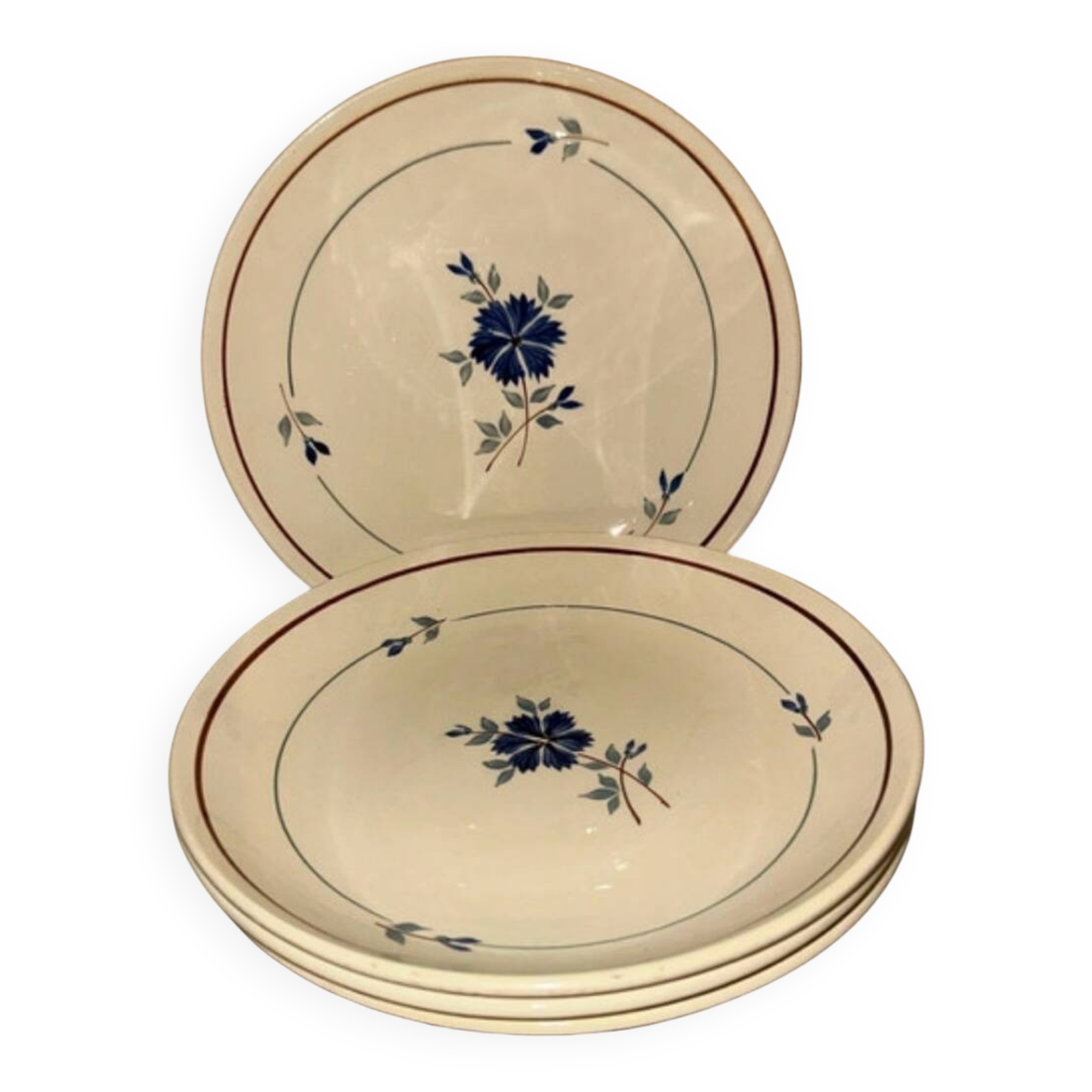 4 Saint Amand plates model Prisca