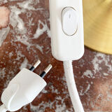 Old glass globe table lamp