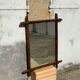 Antique wooden mirror vintage bamboo style large format XL