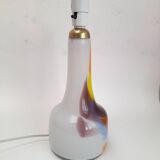 Large Holmegaard lamp base in coloured glass