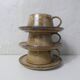 3 tasses en grès