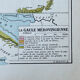 Historical map - Barbarian kingdoms and Merovingian Gaul - 27x37cm