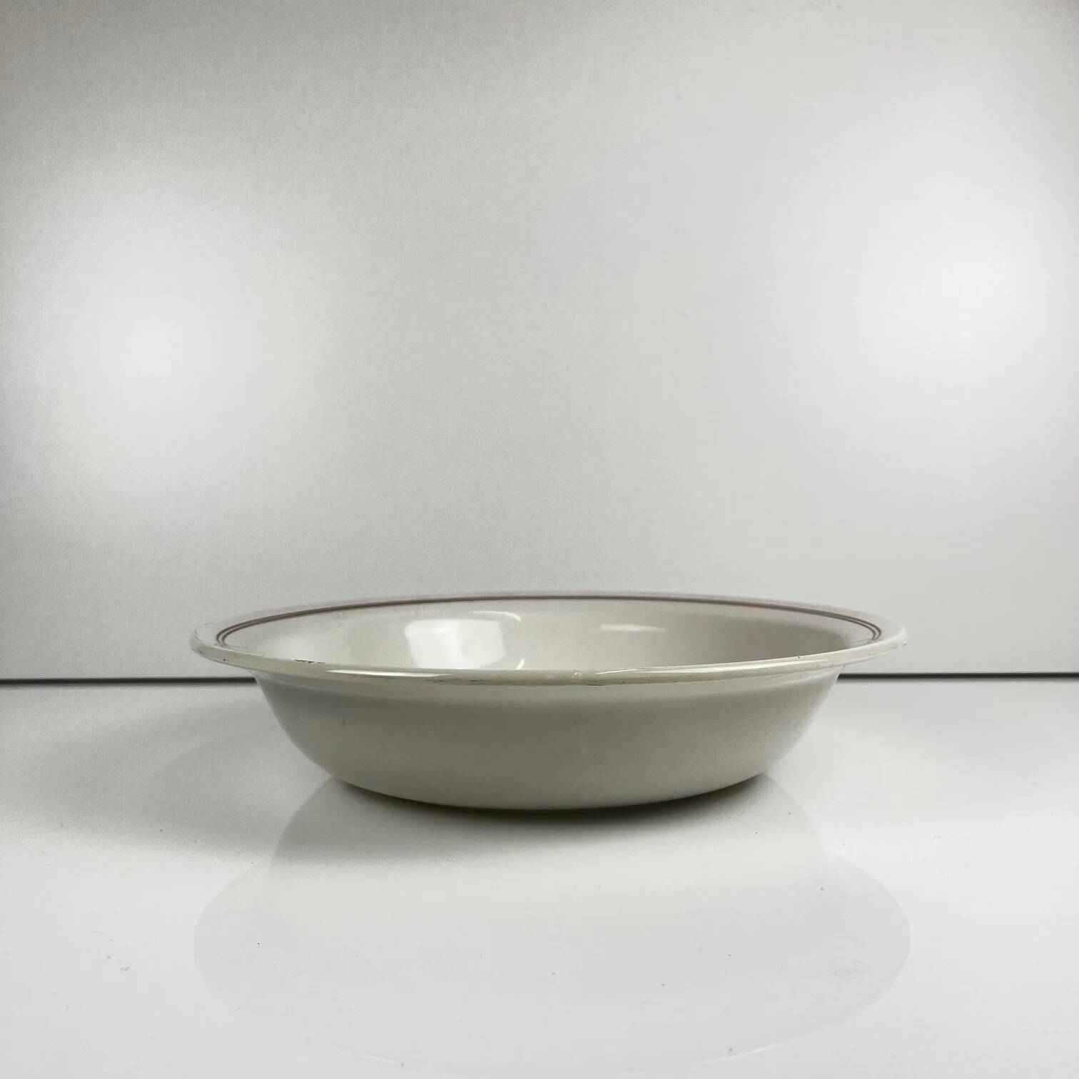 Round plate with rim "The Hive", Moulins des Loups, 20th century