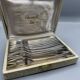 Set of 12 Christofle dessert forks made in France
