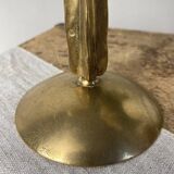 Brass candlestick, in the shape of a cactus