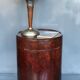 1970s curved wooden side table