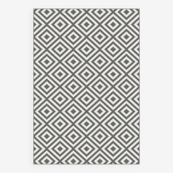 Patterned two-tone home rug