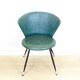 Set of Spanish Iron and Green Skai Club Chairs, 1960s