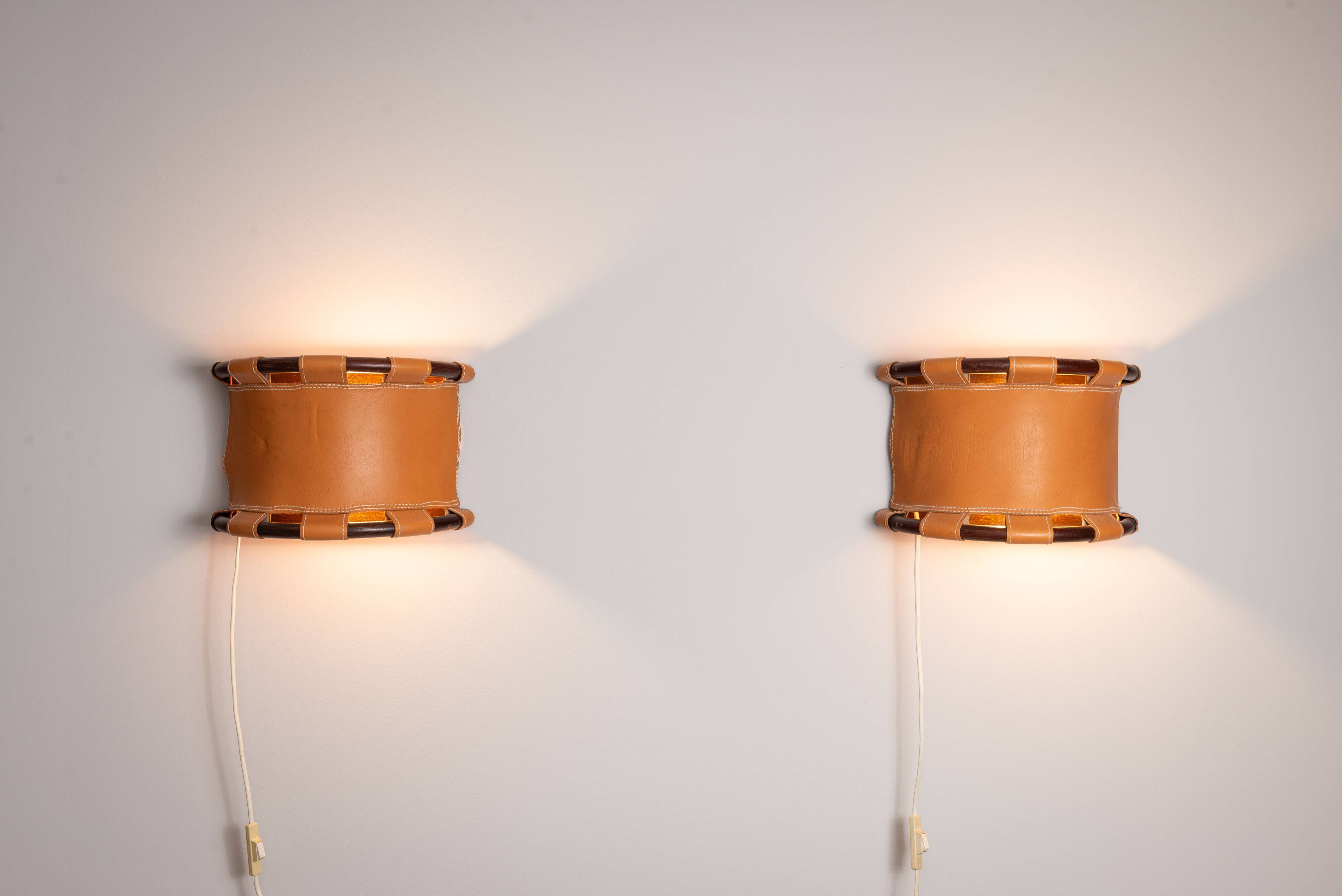 Anna Ehrner pair of wall lamps for Ateljé Lyktan