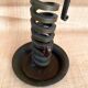 Spiral rat cave candlestick in wrought iron