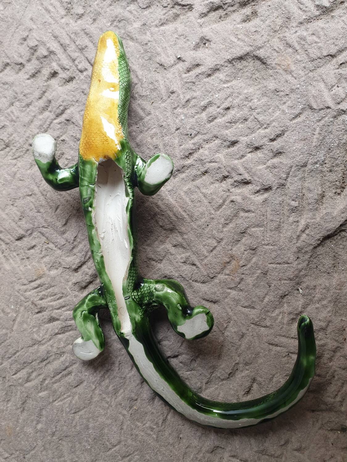 Salamander Lizard Vintage Glazed Ceramic