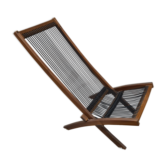 Rope deck chair