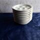 9 plates with 6 gien earthenware snails diam 14.5 cm