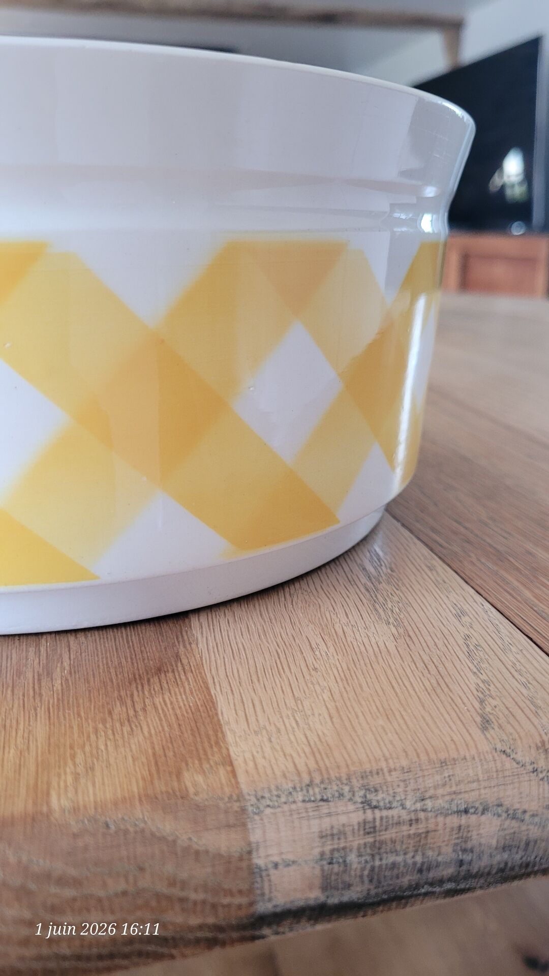 Antique salad bowl Sarreguemines