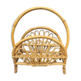 Vintage rattan magazine door