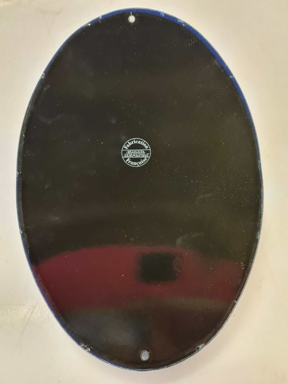 orangina enamelled plate