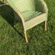 Rattan and wicker armchair