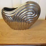 Chrome ceramic vase