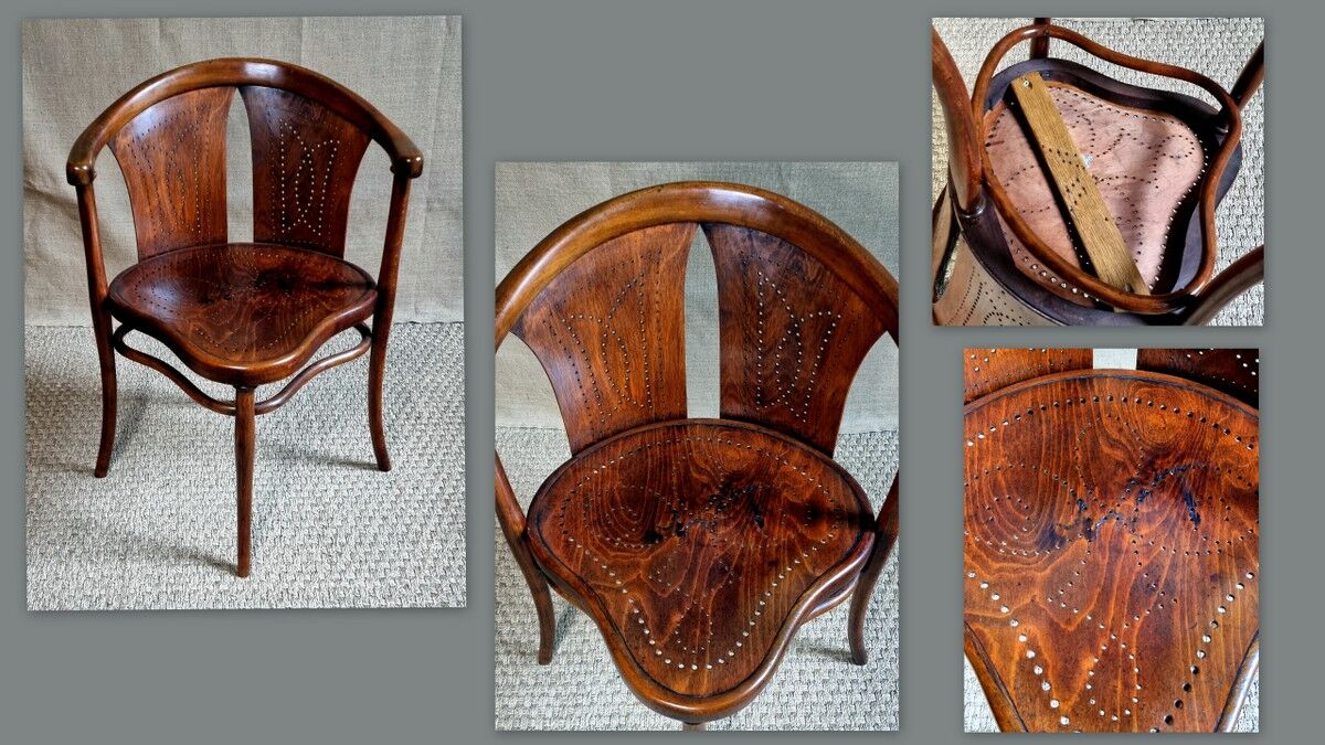 Fauteuil de bureau Thonet n°1 fin XIXe, début XXe
