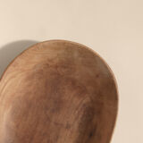 Large dish in raw wood