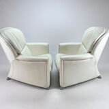 Set of 2 white leolux excalibur by jan armgardt, 1990s