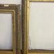 Lot de 3 cadres d'époque en bois et stuc doré
