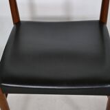 Chaises de salle à manger en teck HW Klein pour Bramin années 1960