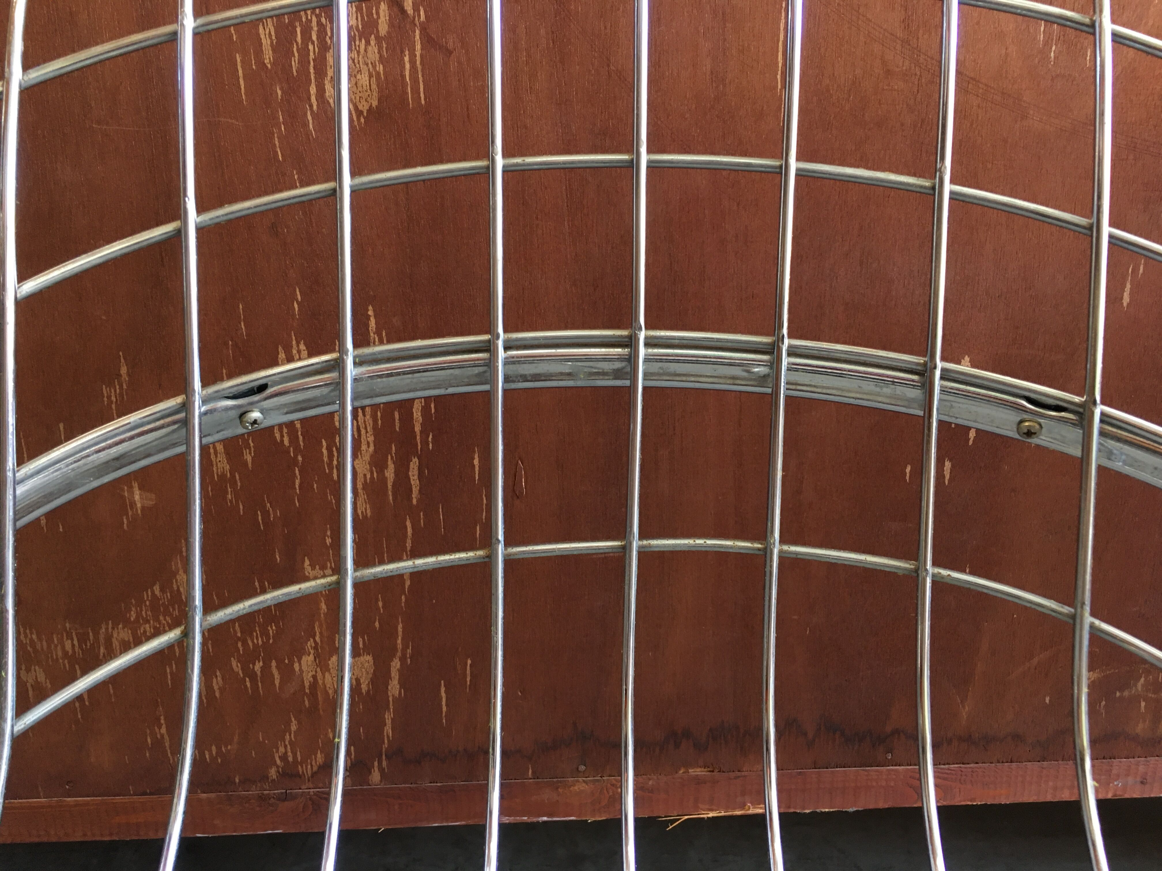 Set of 4 “Pascale” wire chairs designed by Gastone Rinaldi for Thema