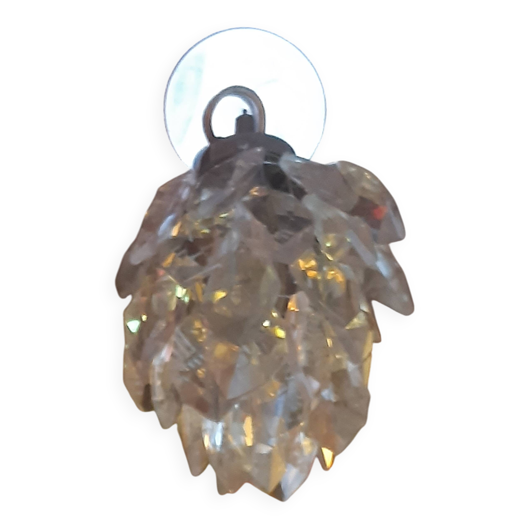 Lustre pampilles glycine / verre / cristal