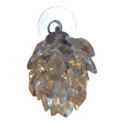 Lustre pampilles glycine / verre / cristal