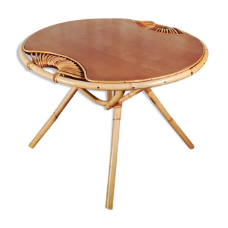 Table basse rotin