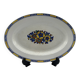 Oval dish art deco - boch freres - d1049