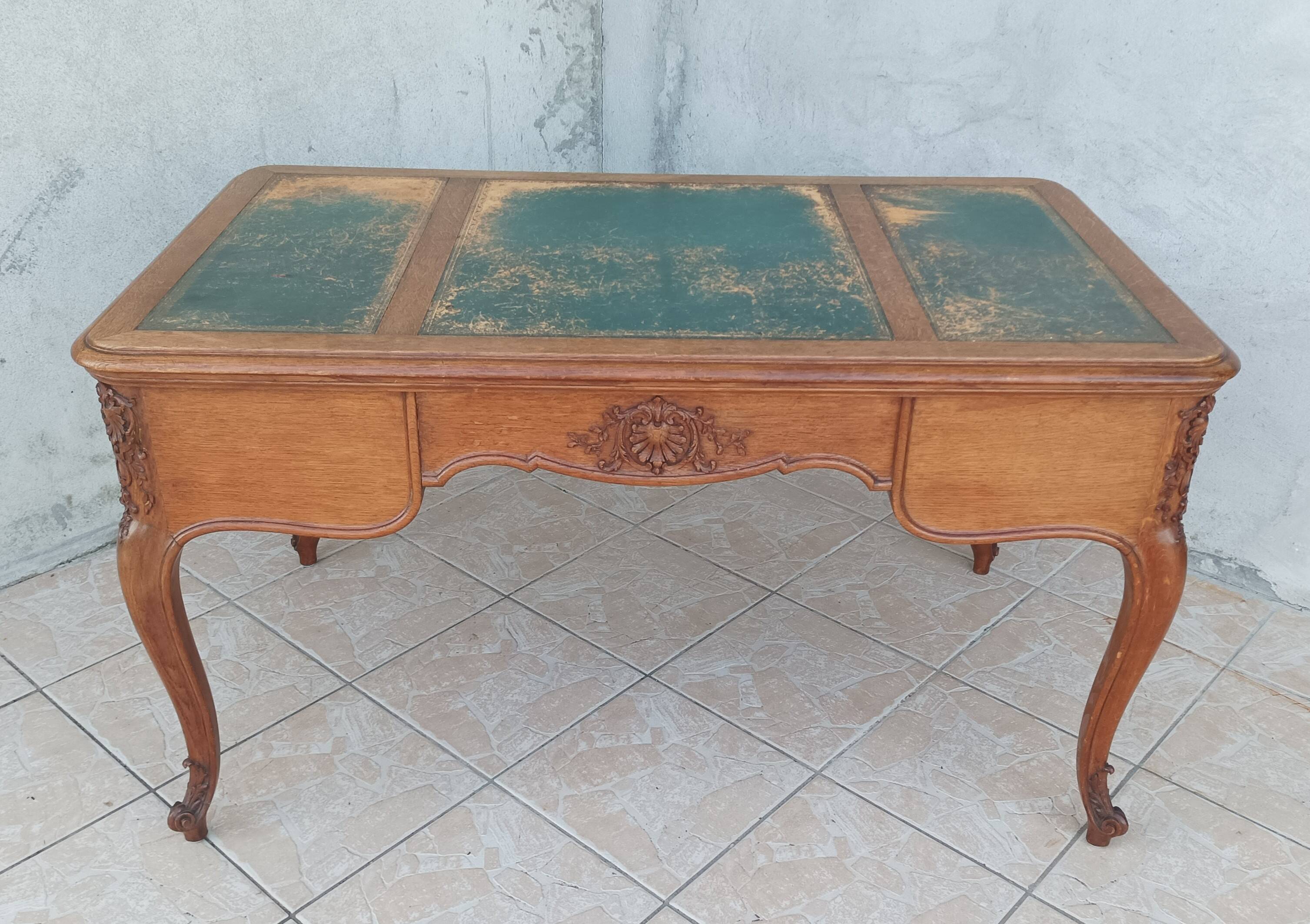 Louis XV oak desk