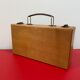 Old wooden briefcase
