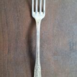 Set of silver metal forks