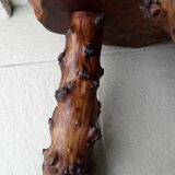 Brutalist wooden coffee table