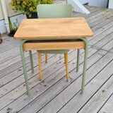 School desk and baumann chair