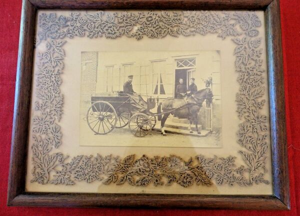 Photo ancienne livreur de bière, art populaire Belgique