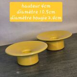 Bougeoirs jaune