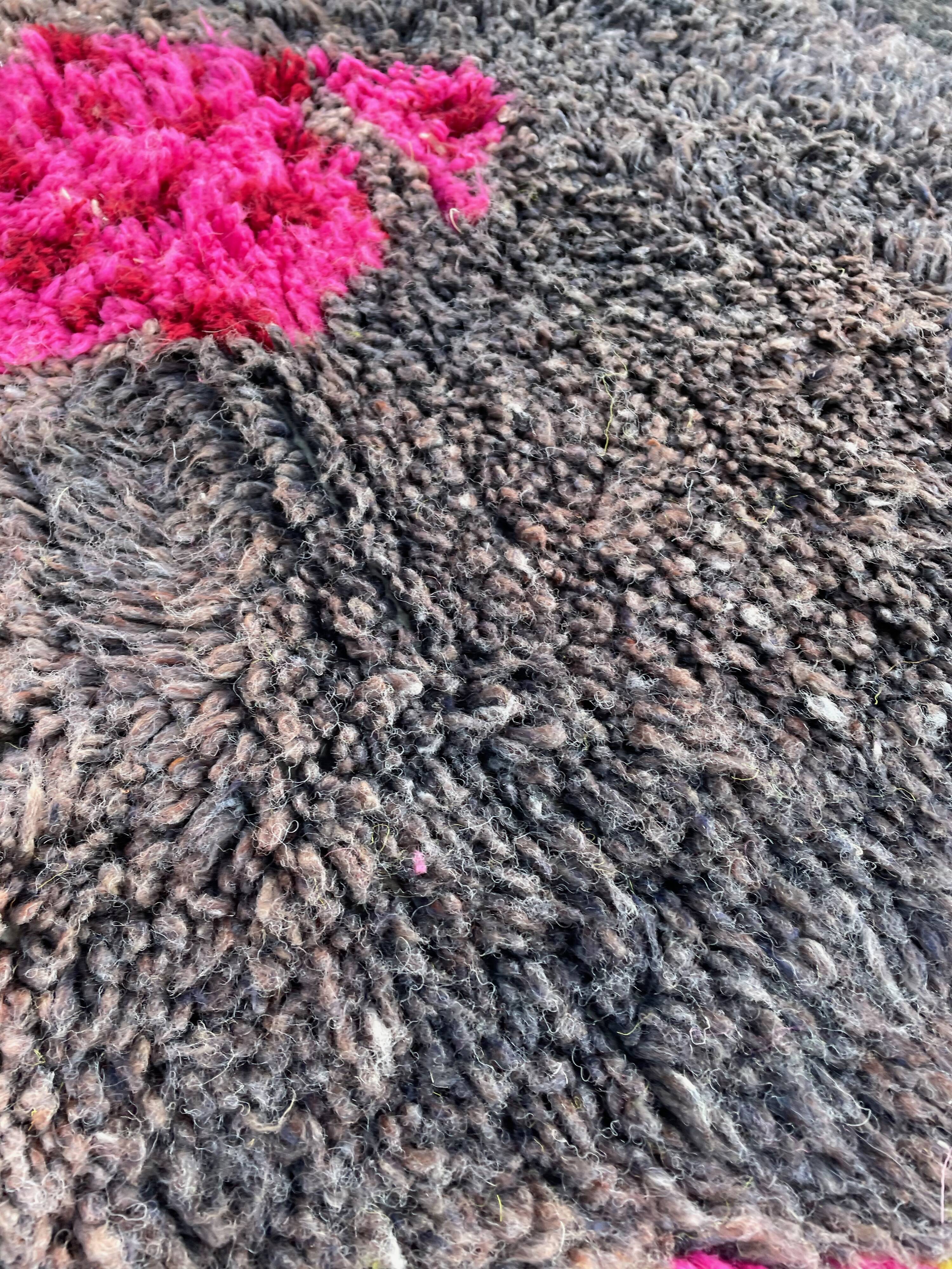 Berber carpet in wool beni ouarain 200x270cm