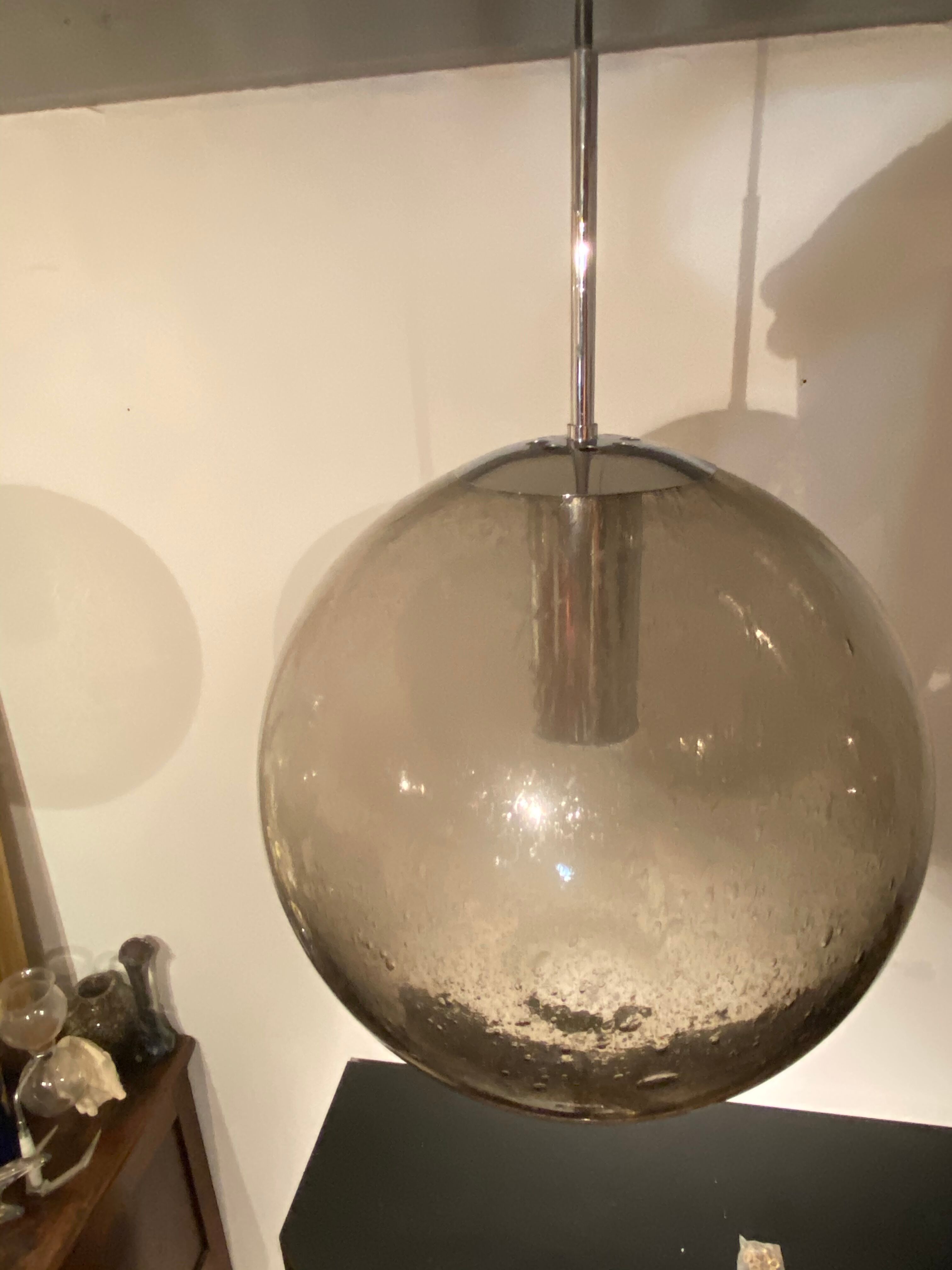 Set de 3 suspensions boules vintage 1060