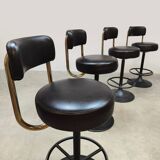 Swedish vintage design bar stools Borje Johanson